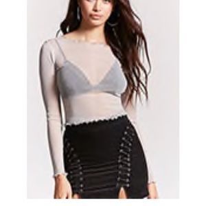 Lettuce trim metallic top